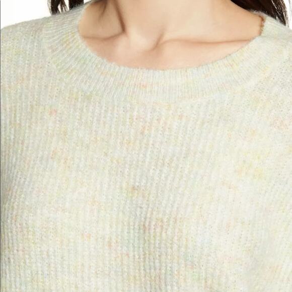 BP NWT Mark Pullover Sweater Multicolor Ivory  pink green Small - Picture 4 of 8